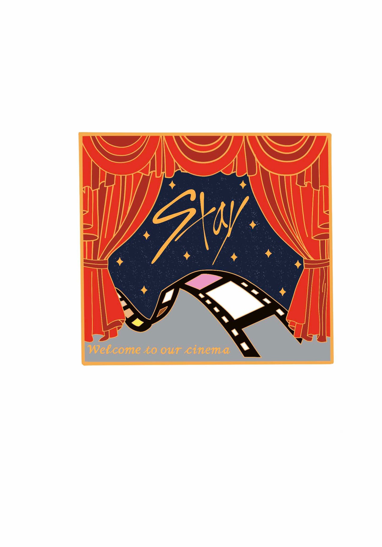 Stray Kids Cinema Enamel Pin - B Grade